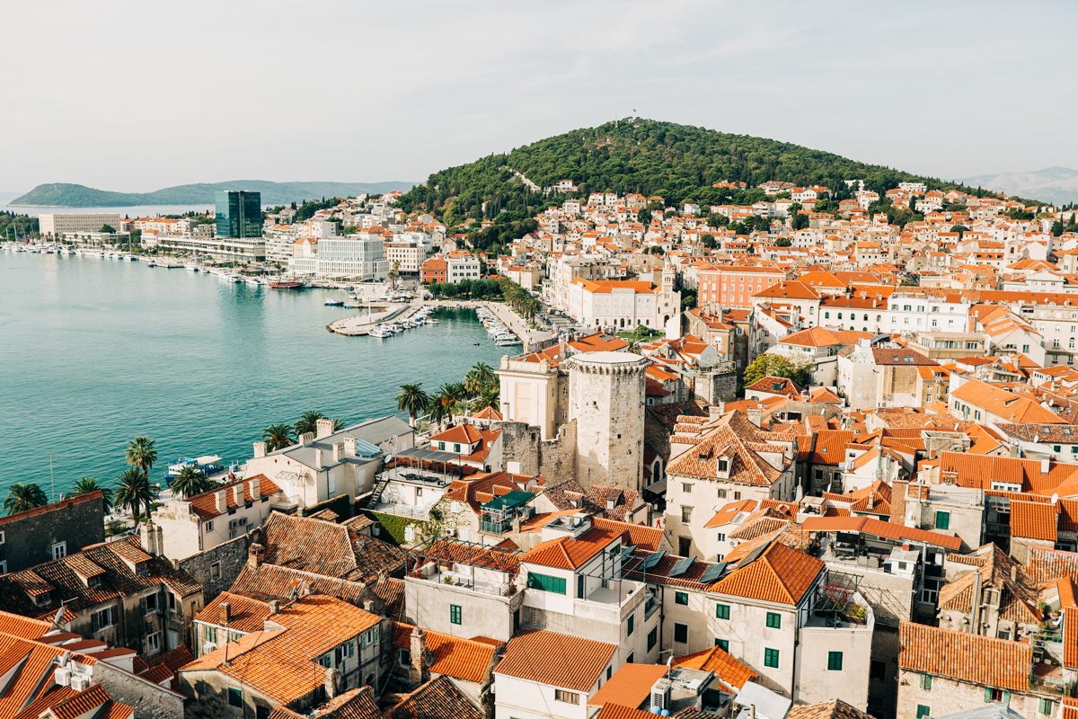 Split Altstadt Ausblick Kathedrale Glockenturm - Urlaub in Podgora (Kroatien): Meine Erfahrung in der Nebensaison